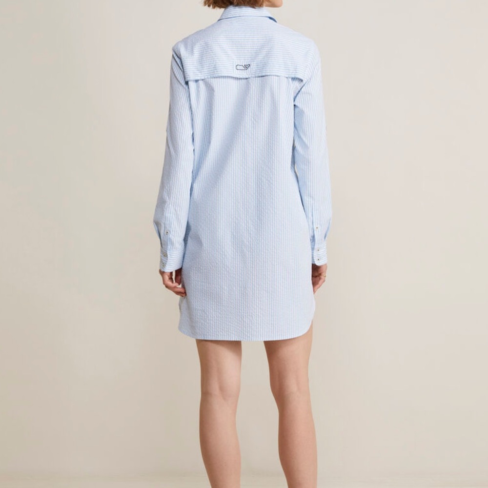 VINYARD Vines Harbor Popover Cover-Up Dress, Size 8